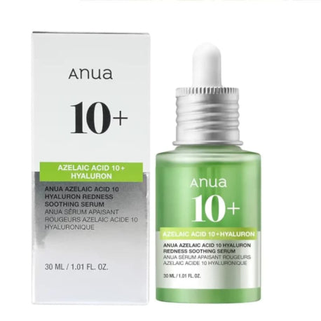 Anua - Sérum Calmante Azelaic Acid 10 Hyaluron Redness - Ácido Azelaico y Ácido Hialurónico - 30ml