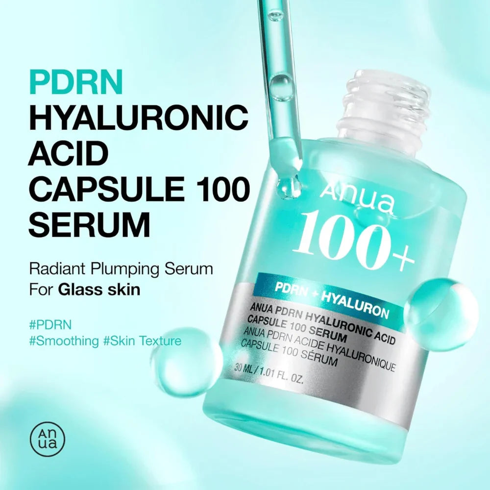 Anua - Sérum Cápsula PDRN + Ácido Hialurónico 100 - Sérum Hidratante Facial - 30ml