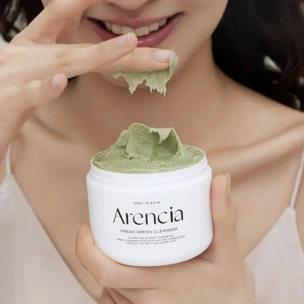 Arencia - Limpiador Fresh Green Rice Mochi - Jabón Facial Hidratante y Limpiador - 120g